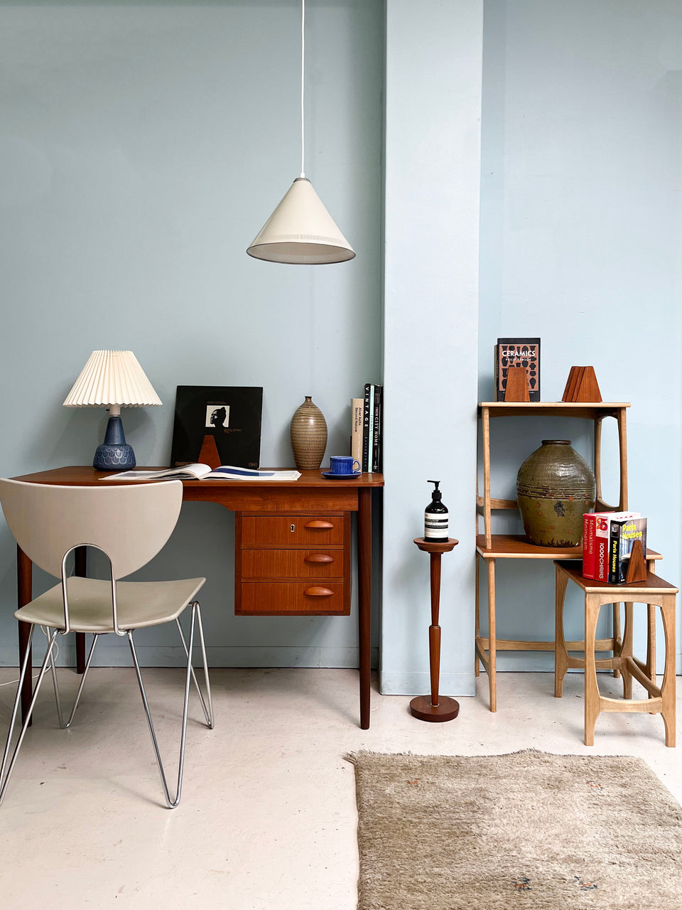 Danish Vintage Teak Bookend/デンマークヴィンテージ ブックエンド ブックスタンド 本立て チーク材 北欧雑貨