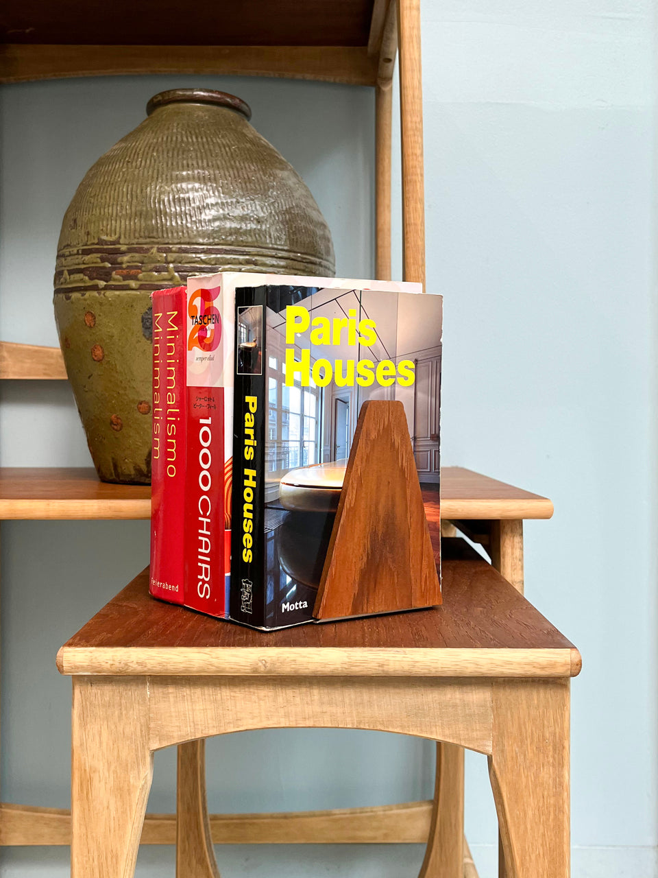 Danish Vintage Teak Bookend/デンマークヴィンテージ ブックエンド ブックスタンド 本立て チーク材 北欧雑貨