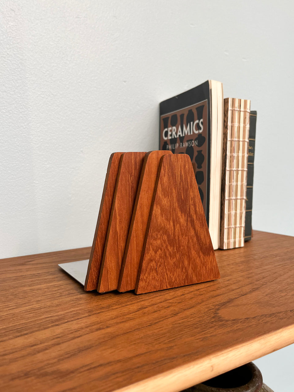 Danish Vintage Teak Bookend/デンマークヴィンテージ ブックエンド ブックスタンド 本立て チーク材 北欧雑貨