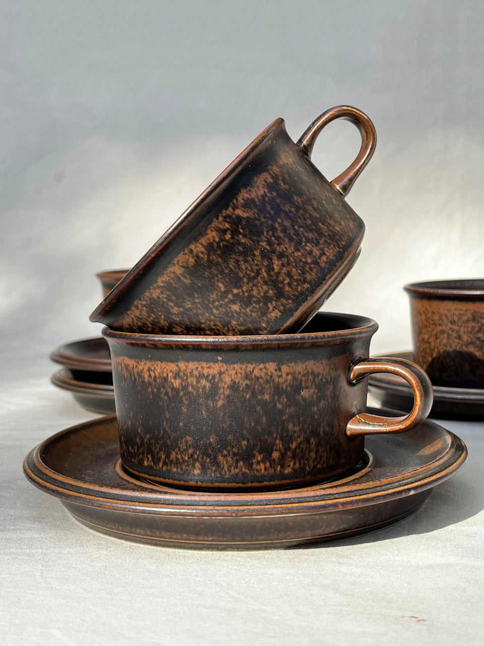 ARABIA Ruska Tea Cup and Saucer Finnish Vintage/アラビア ルスカ ティーカップ&ソーサー 北欧ヴィンテージ食器