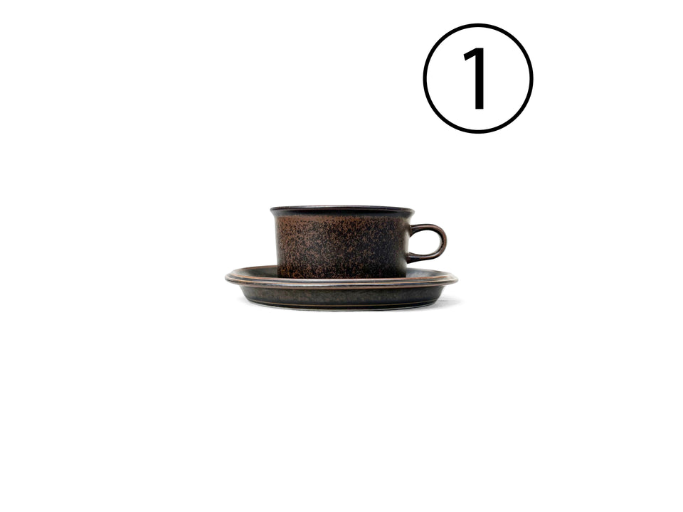 ARABIA Ruska Tea Cup and Saucer Finnish Vintage/アラビア ルスカ ティーカップ&ソーサー 北欧ヴィンテージ食器