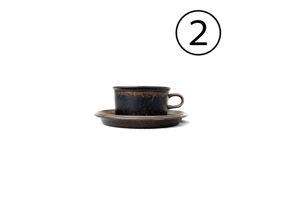 ARABIA Ruska Tea Cup and Saucer Finnish Vintage/アラビア ルスカ ティーカップ&ソーサー 北欧ヴィンテージ食器