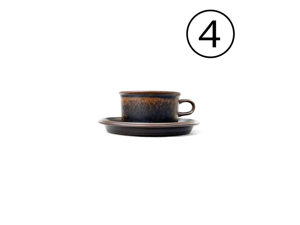 ARABIA Ruska Tea Cup and Saucer Finnish Vintage/アラビア ルスカ ティーカップ&ソーサー 北欧ヴィンテージ食器