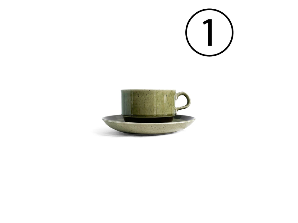 ①Rørstrand Vieta Teacup and Saucer Carl-Harry Stalhane