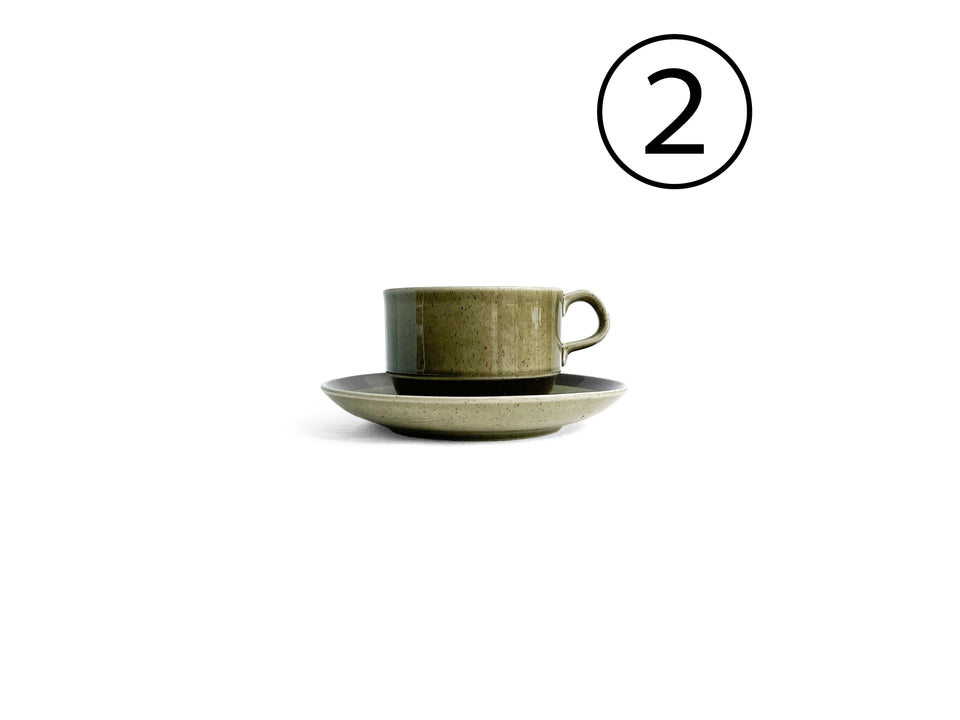 ②Rørstrand Vieta Teacup and Saucer Carl-Harry Stalhane