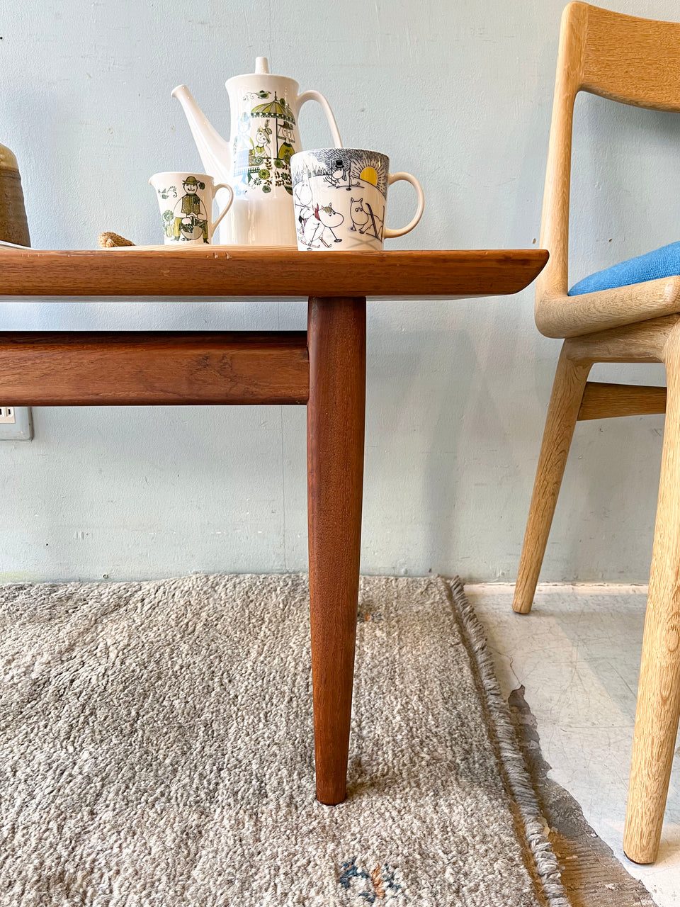 Vintage Teakwood Coffee Table Japanese Modern/ジャパンヴィンテージ コーヒーテーブル チーク材 モダンデザイン
