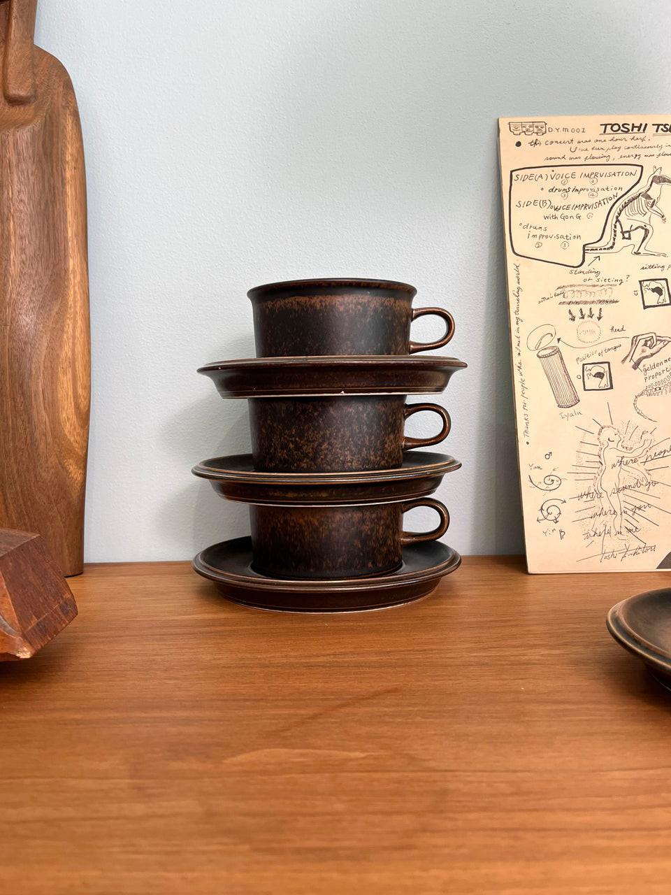 ARABIA Ruska Tea Cup and Saucer Finnish Vintage/アラビア ルスカ ティーカップ&ソーサー 北欧ヴィンテージ食器