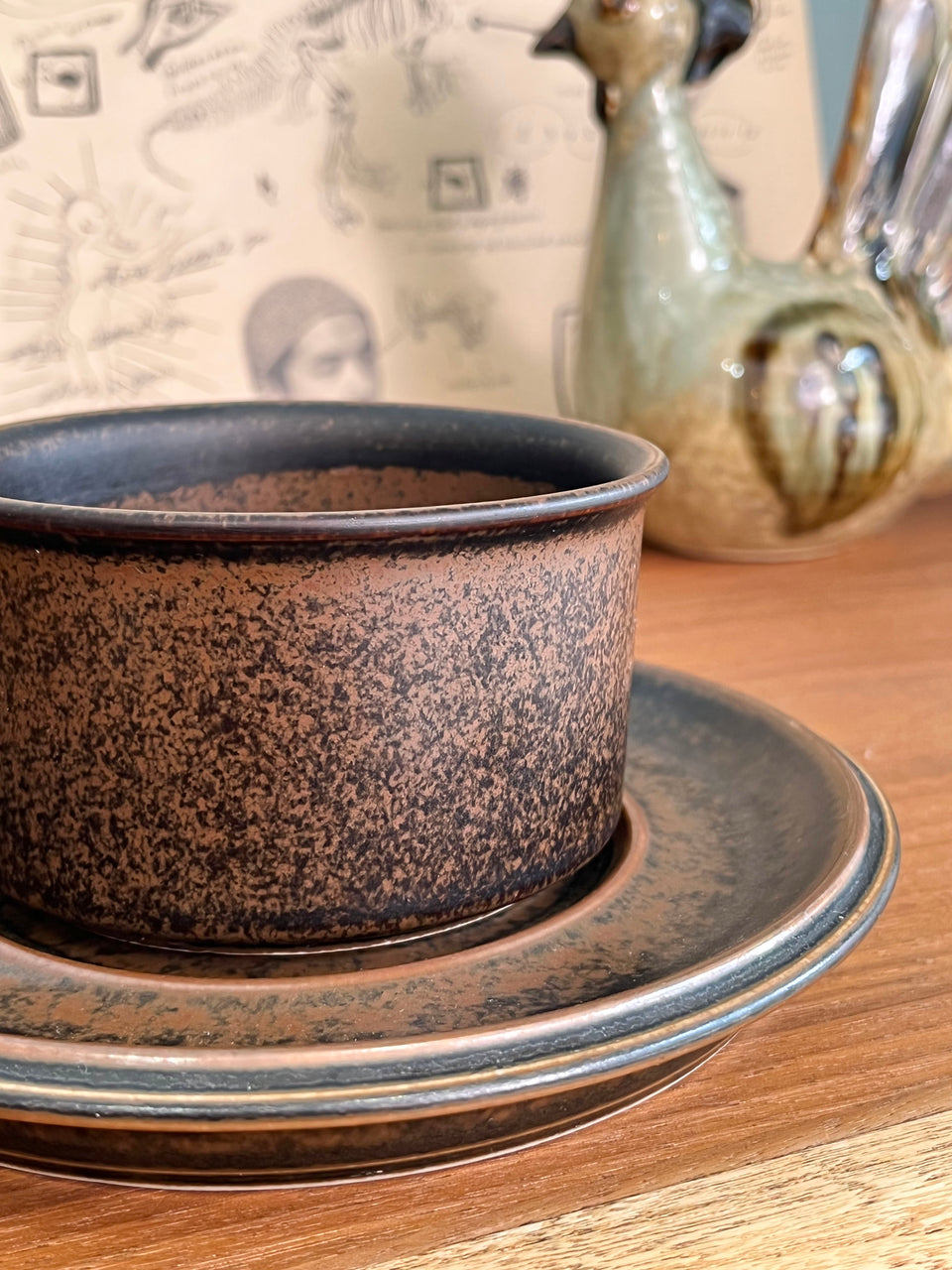 ARABIA Ruska Tea Cup and Saucer Finnish Vintage/アラビア ルスカ ティーカップ&ソーサー 北欧ヴィンテージ食器