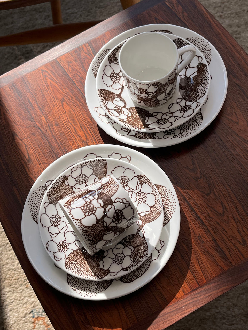 Gustavsberg EMMA Coffee Cup and Saucer Plate/グスタフスベリ コーヒーカップ&ソーサー プレート スウェーデン 北欧ヴィンテージ食器