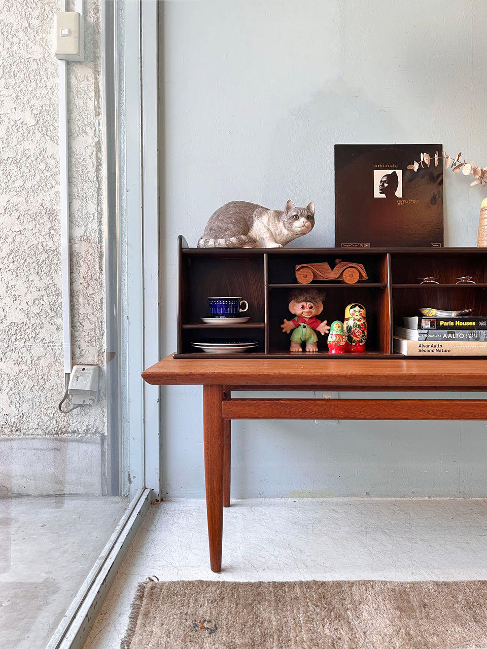 Vintage Rosewood Desktop Bookcase/ヴィンテージ ローズウッド 卓上本棚 ブックスタンド