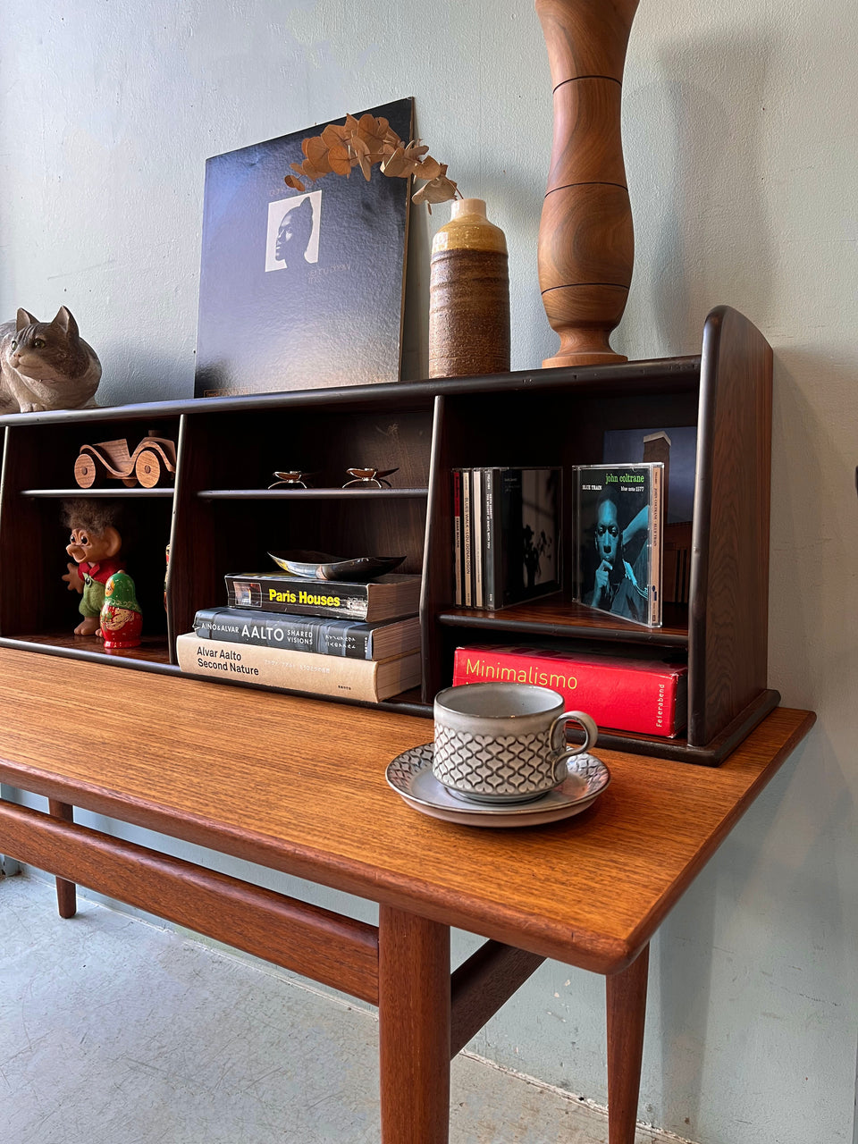 Vintage Rosewood Desktop Bookcase/ヴィンテージ ローズウッド 卓上本棚 ブックスタンド