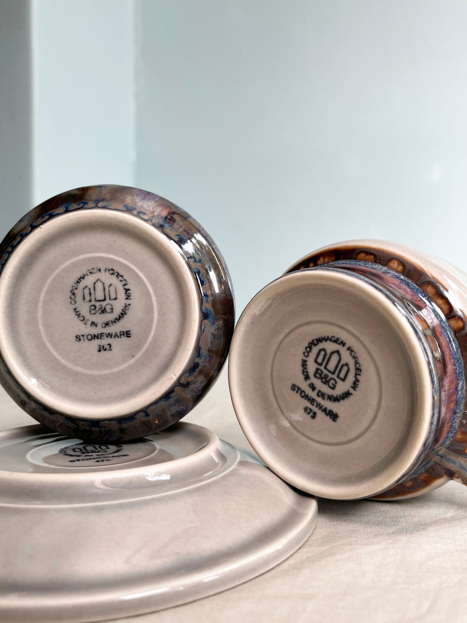 Danish Vintage Bing & Grondahl Mexico Tableware/デンマークヴィンテージ ビングオーグレンダール メキシコ カップ&ソーサー ポット 北欧食器