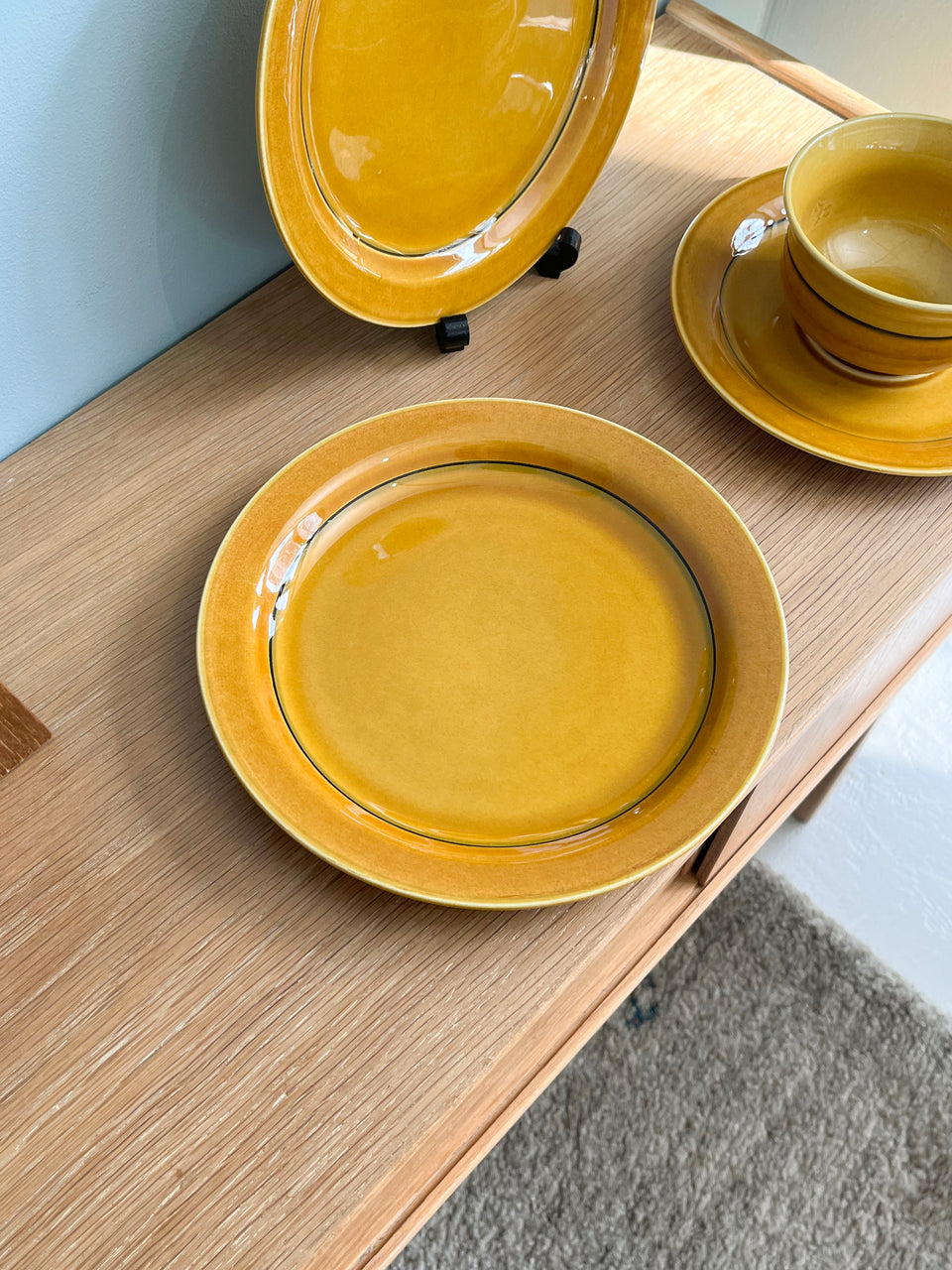 Rørstrand Emma Teacup and Saucer Plate Inger Persson/ロールストランド エマ ティーカップ&ソーサー プレート インガー・パーソン 北欧ヴィンテージ食器
