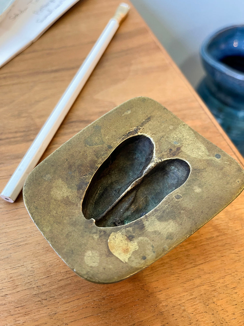 Germany Vintage PUMA Wildlife Footprints Bronze Tray/ドイツヴィンテージ プーマ トレイ ブロンズ
