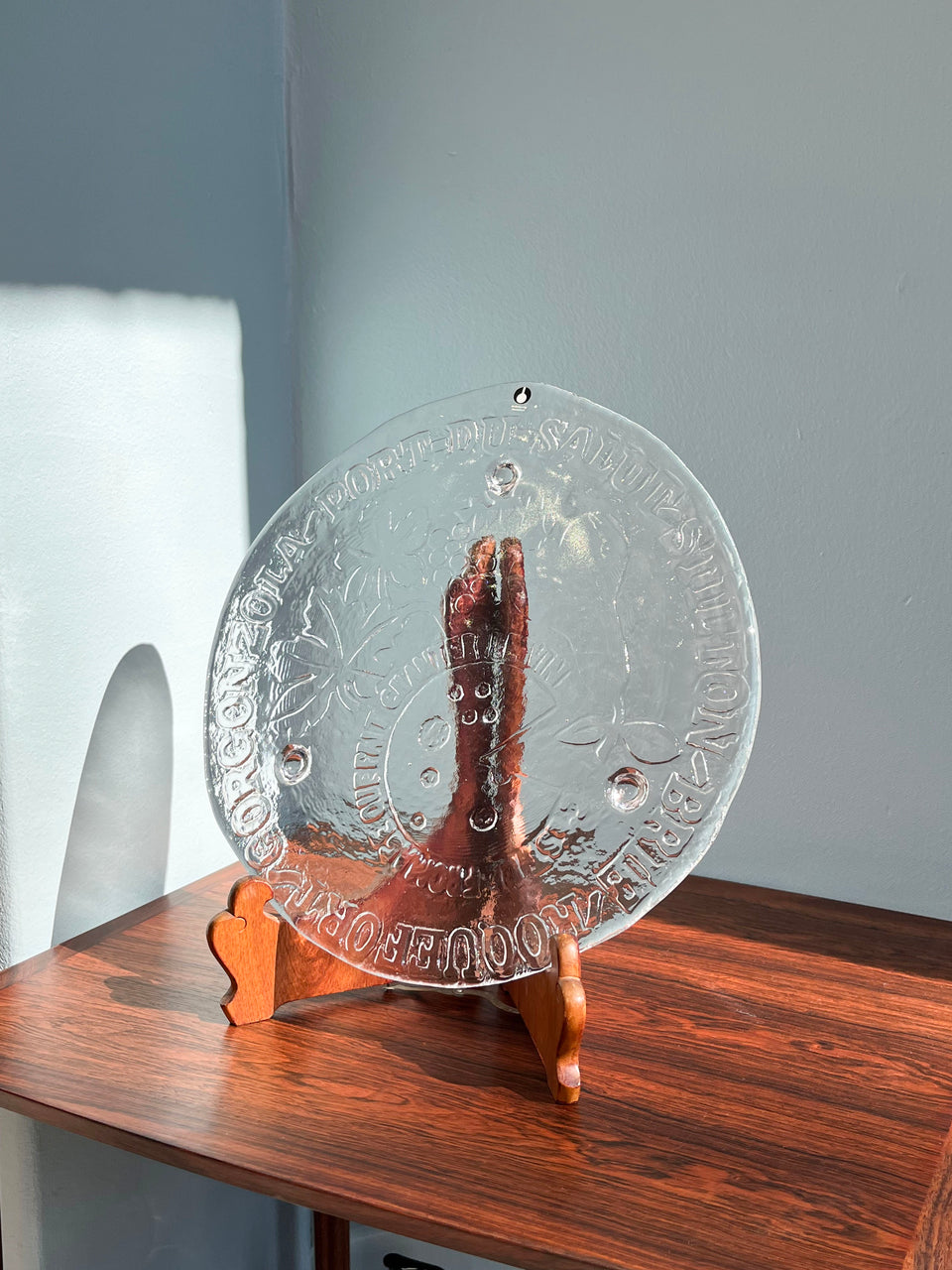 Swedish Vintage Pukeberg Glass Plate Eva Englund/スウェーデンヴィンテージ プーケベリ ガラスプレート エヴァ・イングランド 北欧インテリア