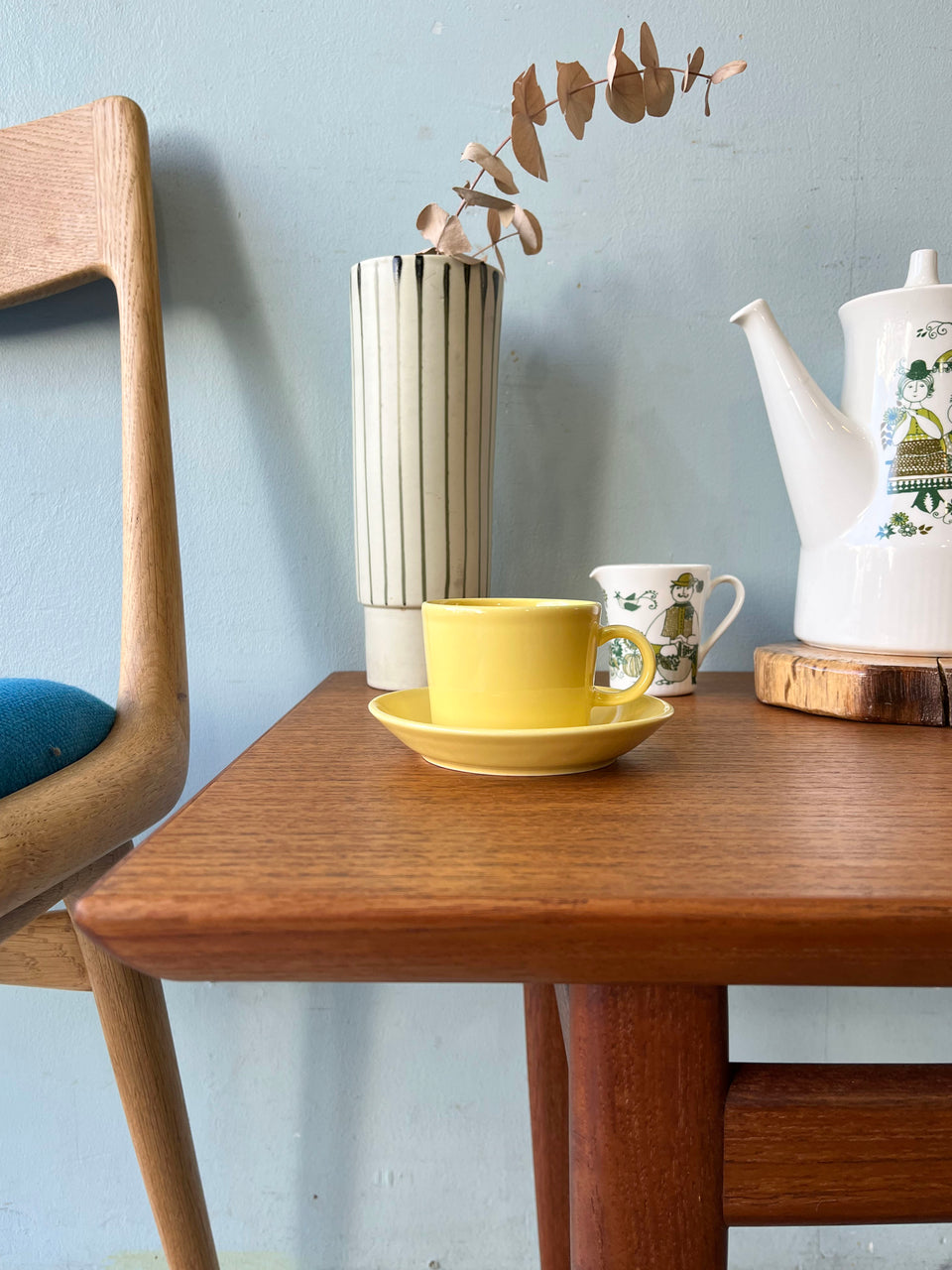 ARABIA Teema Coffee Cup and Saucer Kaj Franck/アラビア ティーマ コーヒーカップ イエロー カイ・フランク 北欧食器