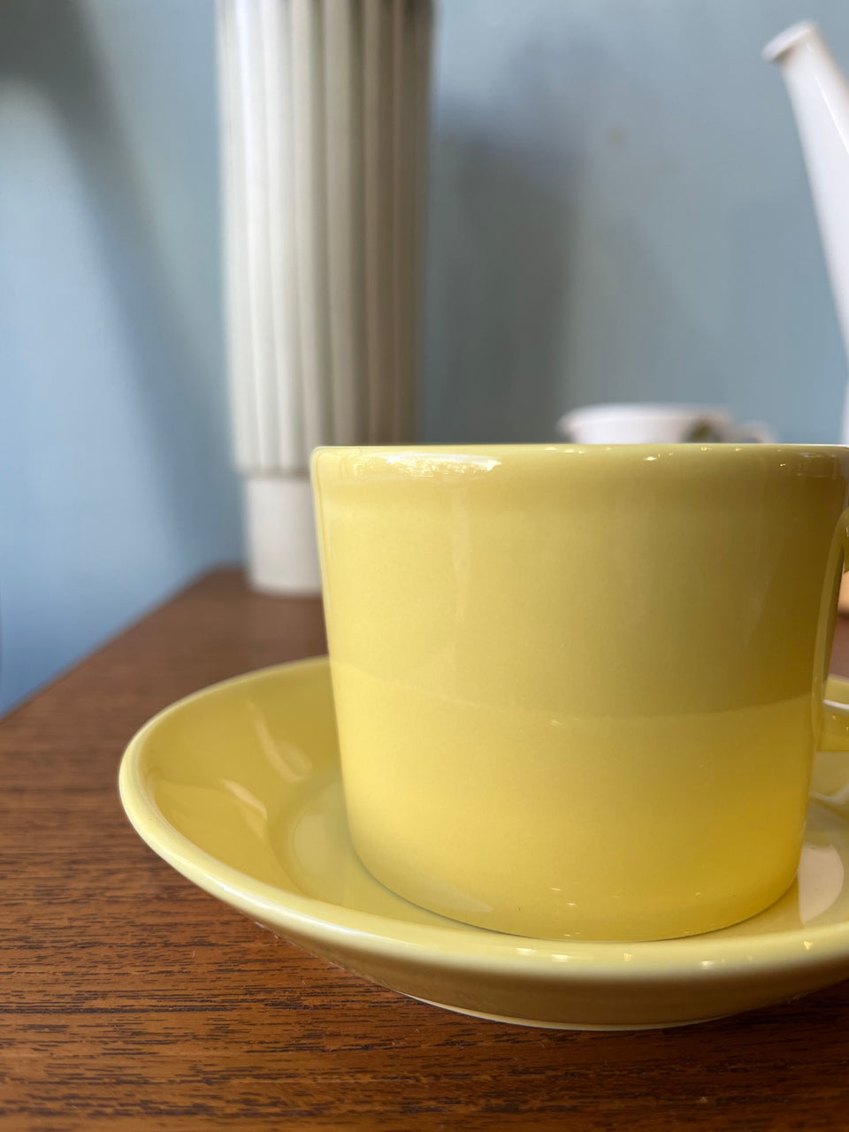 ARABIA Teema Coffee Cup and Saucer Kaj Franck/アラビア ティーマ コーヒーカップ イエロー カイ・フランク 北欧食器