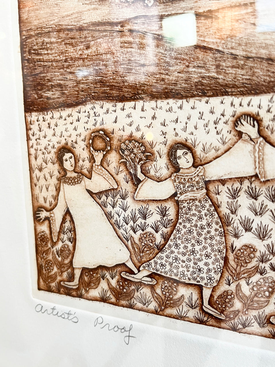 Barbara Garrison Etchings/バーバラ・ガリソン エッチング 銅版画 額 インテリア