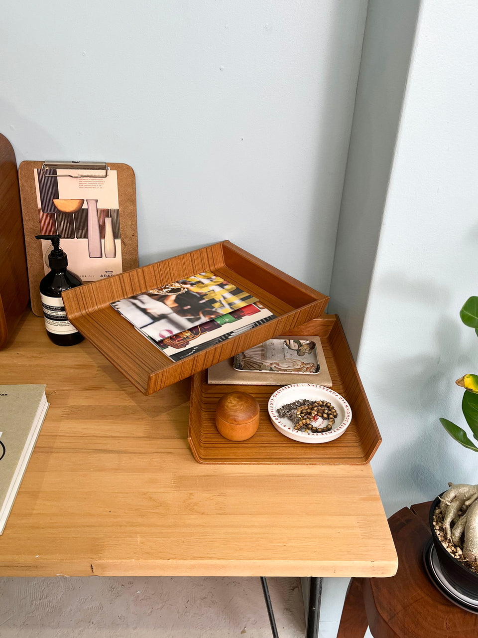 Teak Plywood Interior Goods/チーク材 プライウッド インテリア ボックス トレイ 収納