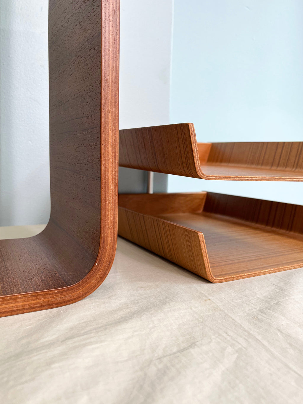 チーク材 プライウッド インテリア ボックス トレイ 収納/Teak
