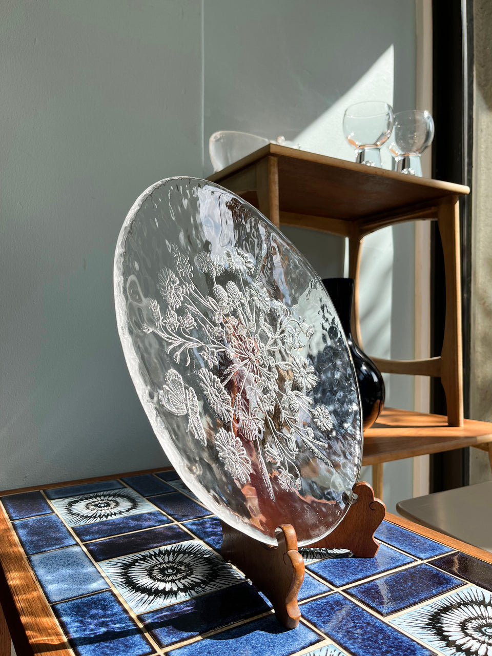Kosta Boda Ulla Glass Plate/コスタボダ ウラ ガラスプレート 大皿 北欧食器