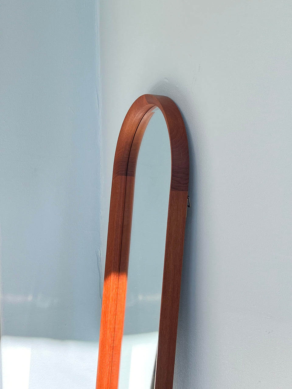 Teakwood Arched Frame Full-length Mirror/チーク材 姿見 ミラー アーチ型フレーム