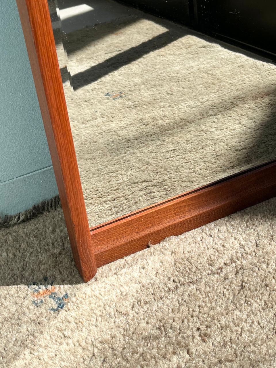 Teakwood Arched Frame Full-length Mirror/チーク材 姿見 ミラー アーチ型フレーム