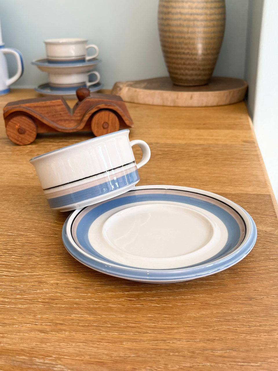 ARABIA Uhtua Tea Cup and Saucer Finnish Vintage/アラビア ウートゥア ティーカップ&ソーサー 北欧インテリア ヴィンテージ食器