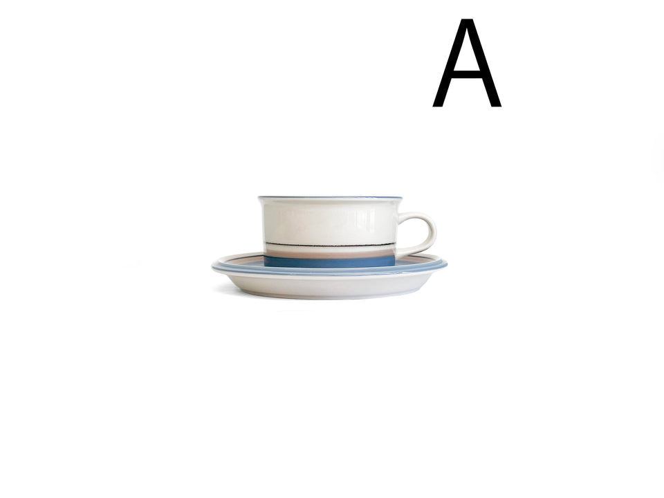 ARABIA Uhtua Tea Cup and Saucer Finnish Vintage/アラビア ウートゥア ティーカップ&ソーサー 北欧インテリア ヴィンテージ食器