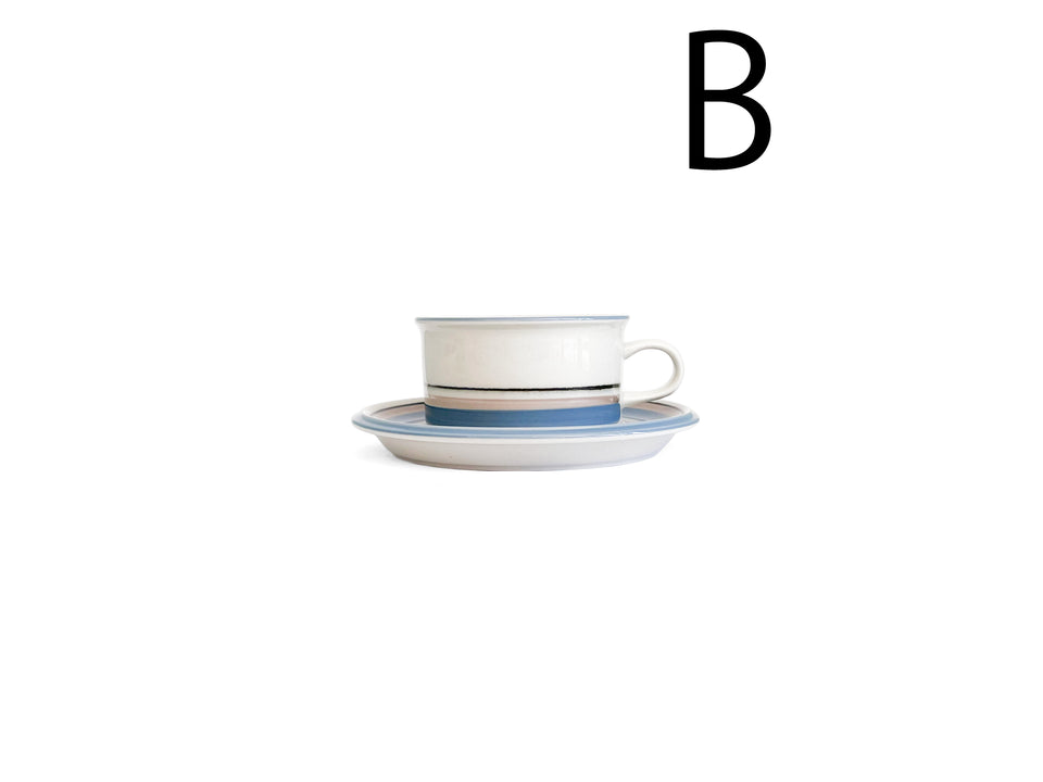 ARABIA Uhtua Tea Cup and Saucer Finnish Vintage/アラビア ウートゥア ティーカップ&ソーサー 北欧インテリア ヴィンテージ食器