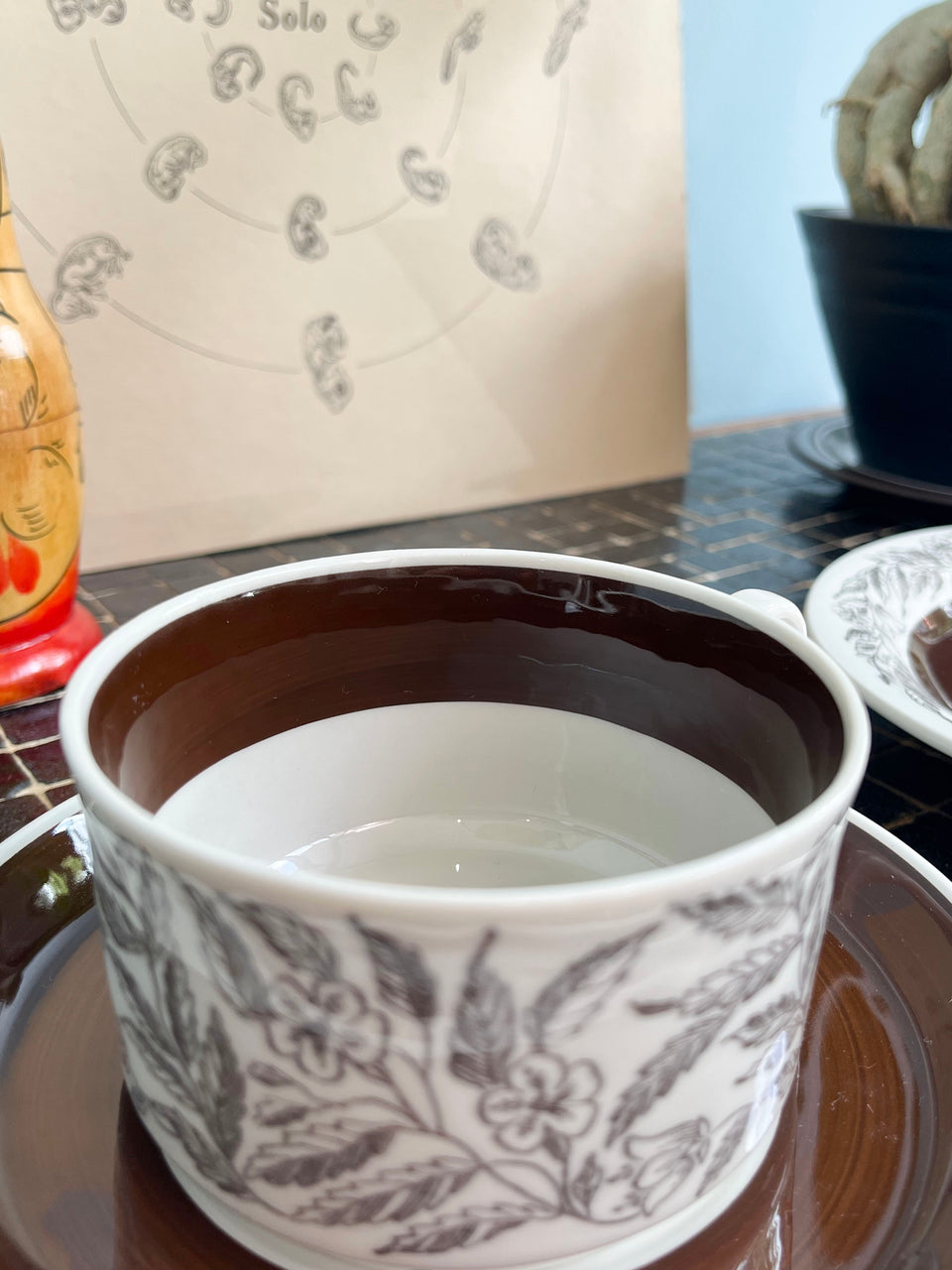 Gefle Fontana Teacup and Saucer Plate Trio/ゲフレ フォンタナ ティーカップ&ソーサー プレート トリオ 北欧食器