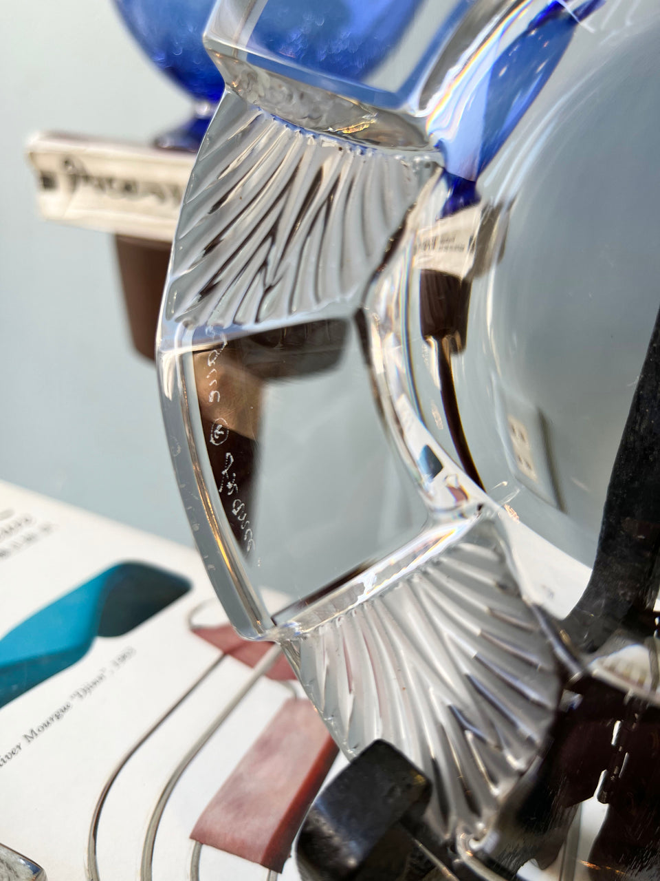 Lalique Cuba Tray Crystal Glass/ラリック キューバ トレイ クリスタルガラス