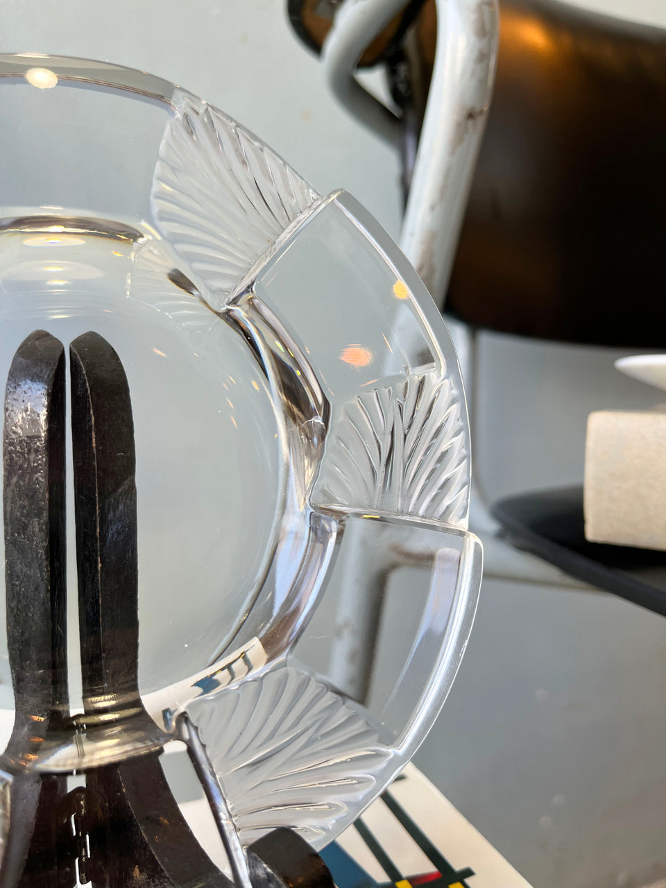 Lalique Cuba Tray Crystal Glass/ラリック キューバ トレイ クリスタルガラス