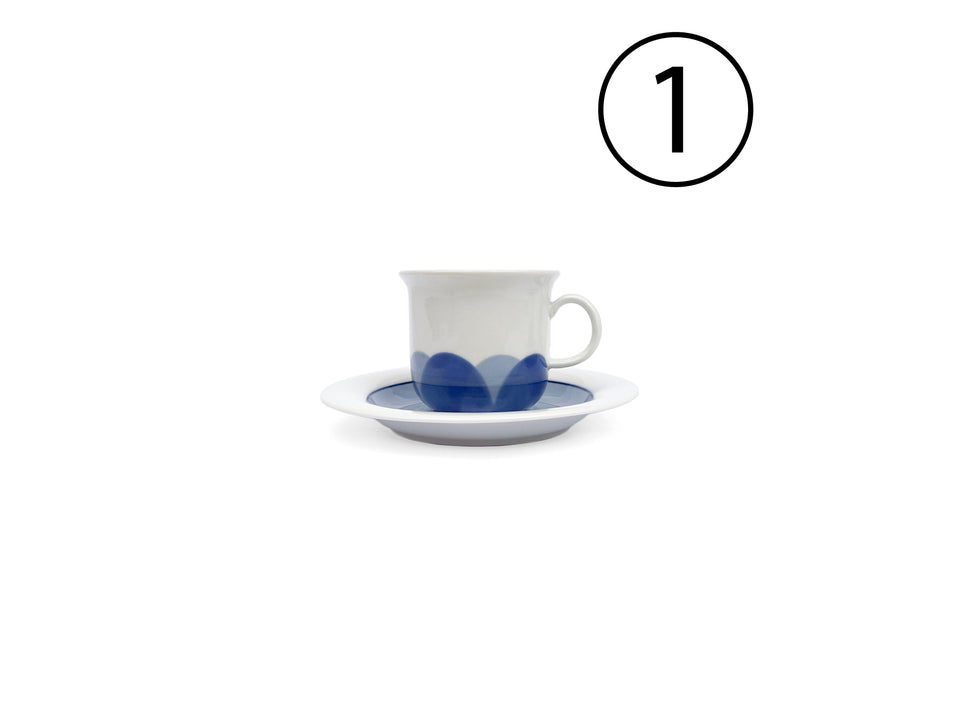 ①ARABIA Pudas Arctica Coffee Cup and Saucer