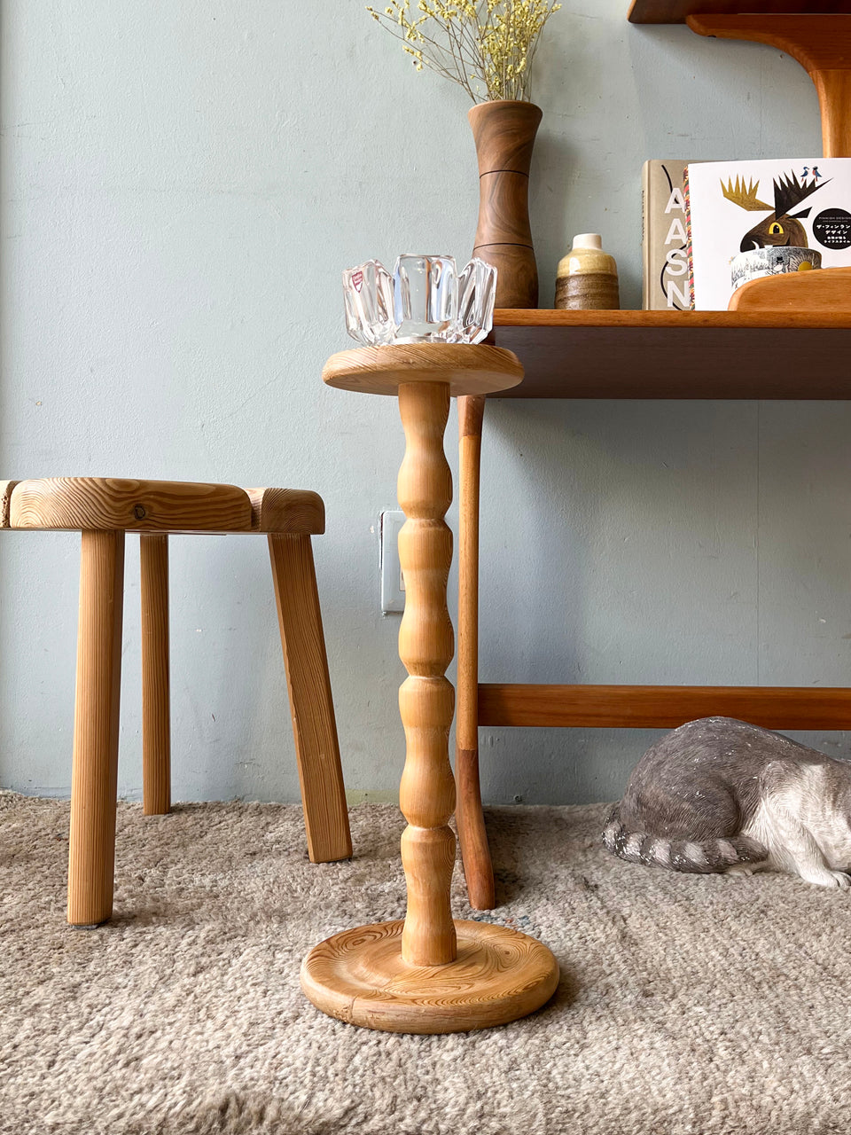 Pinewood Plant Stand Danish Vintage/デンマーク プラントスタンド パイン材 北欧インテリア