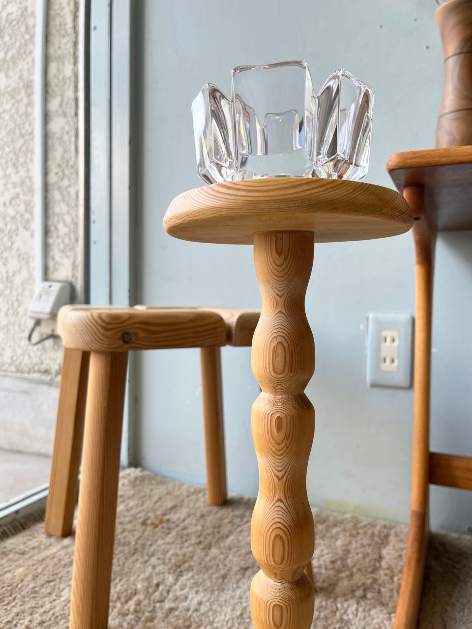 Pinewood Plant Stand Danish Vintage/デンマーク プラントスタンド パイン材 北欧インテリア