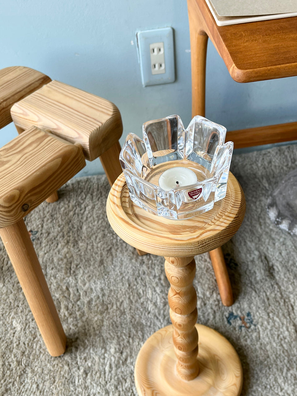 Pinewood Plant Stand Danish Vintage/デンマーク プラントスタンド パイン材 北欧インテリア