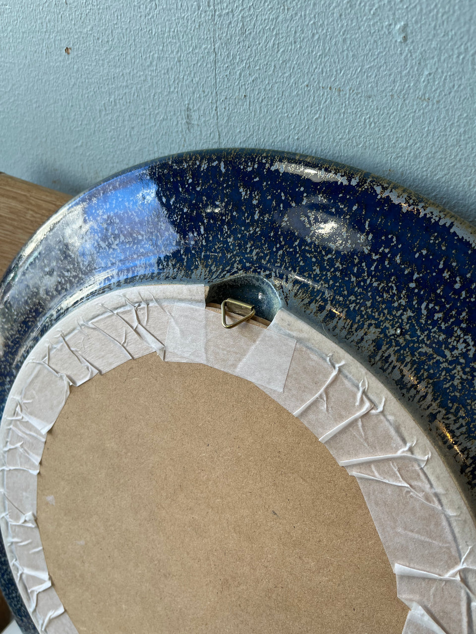 Ceramic Round Wall Mirror Scandinavian Vintage/北欧ヴィンテージ ラウンドウォールミラー 陶器 北欧インテリア