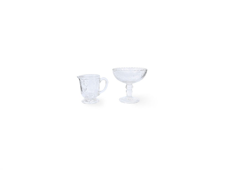 Nuutajarvi Apila Sugar Bowl Creamer Set/ヌータヤルヴィ アピラ シュガーボウル クリーマー セット フィンランドヴィンテージ 北欧食器