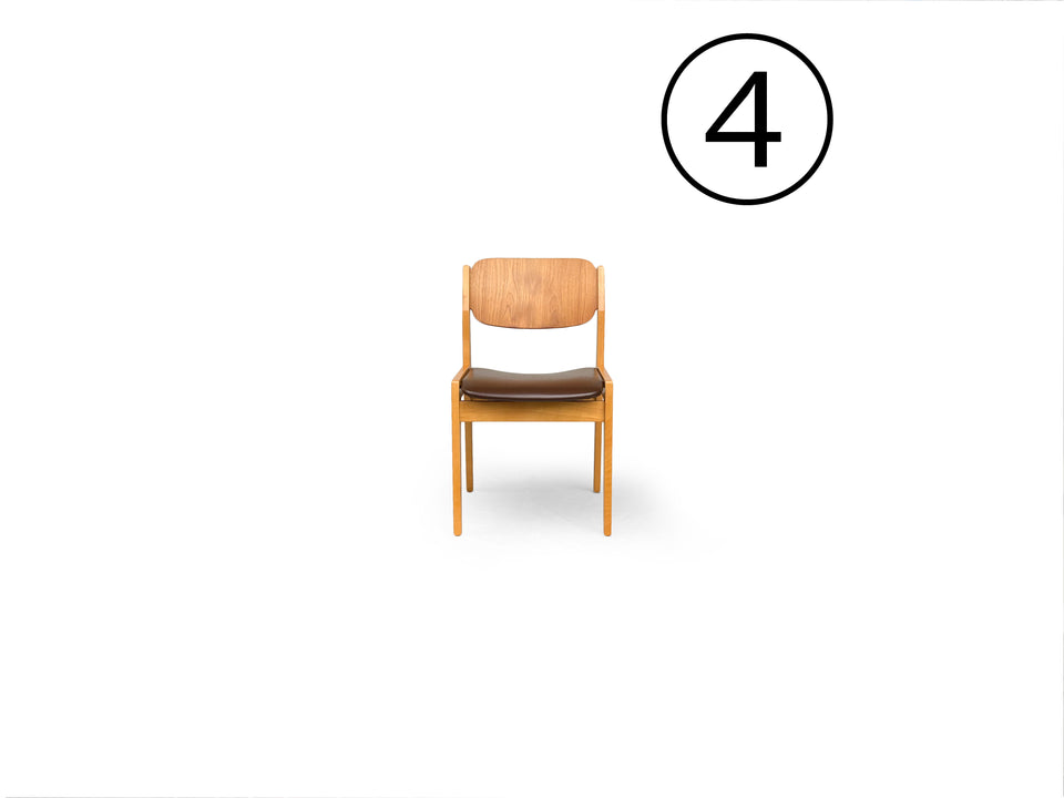 ④Tendo Book Chair Japanese Modern Teak