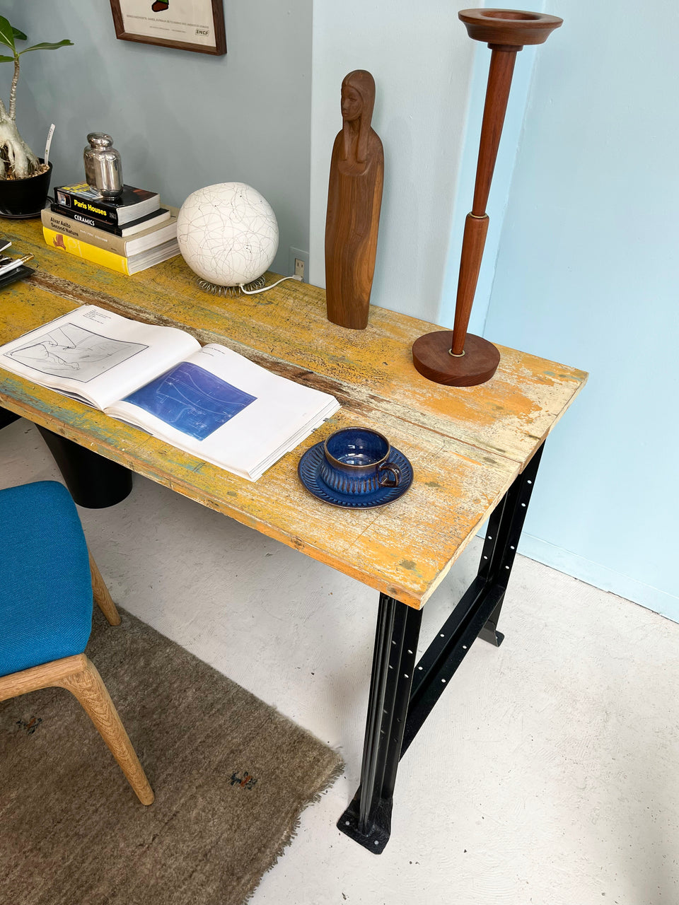 Remake Work Table Made of Old Material/リメイクワークテーブル 作業台 古材 ボート材