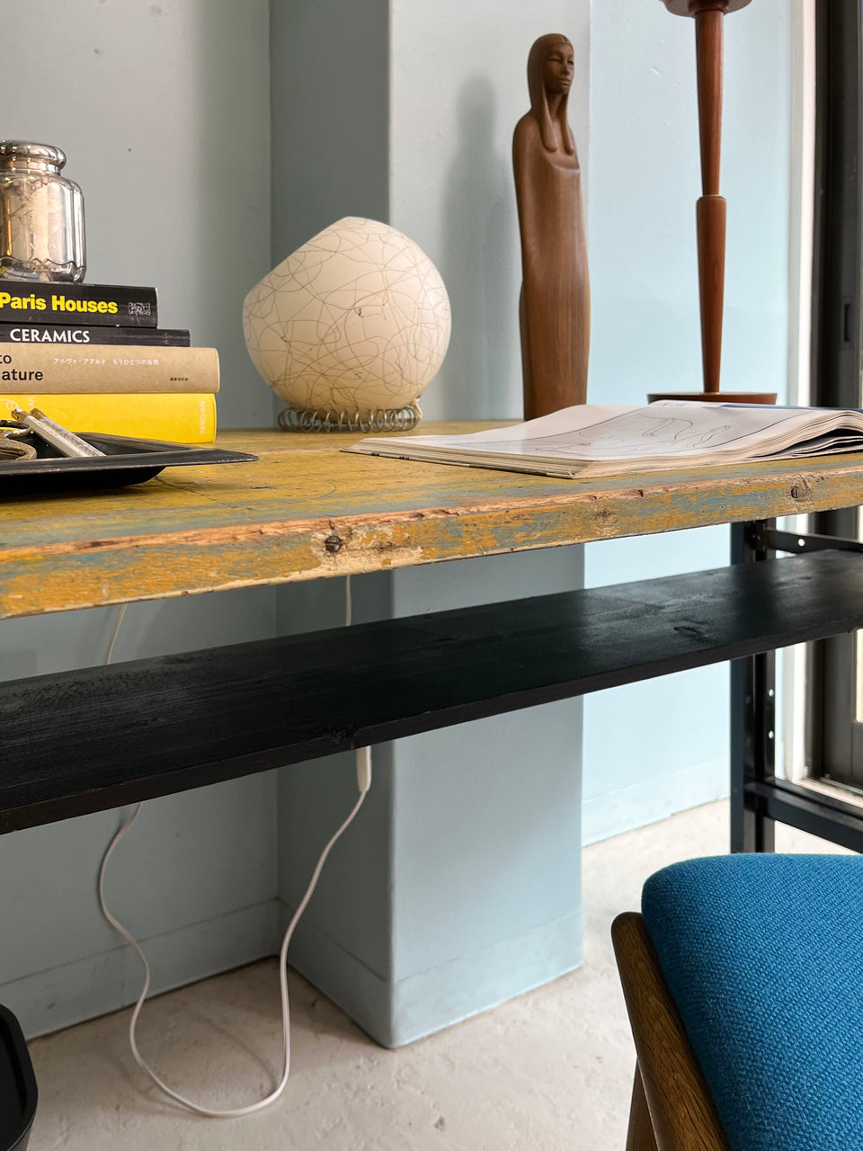 Remake Work Table Made of Old Material/リメイクワークテーブル 作業台 古材 ボート材