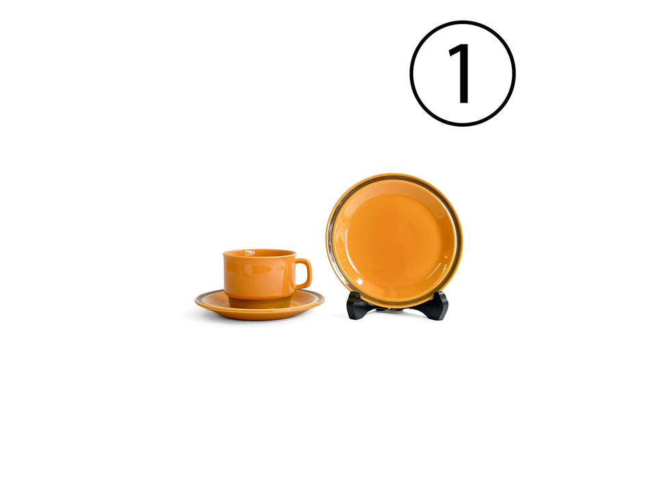 Egersund Unique Teacup and Saucer Plate Trio/エーゲルスン ユニーク ティーカップ&ソーサー プレート トリオ ノルウェーヴィンテージ 北欧食器