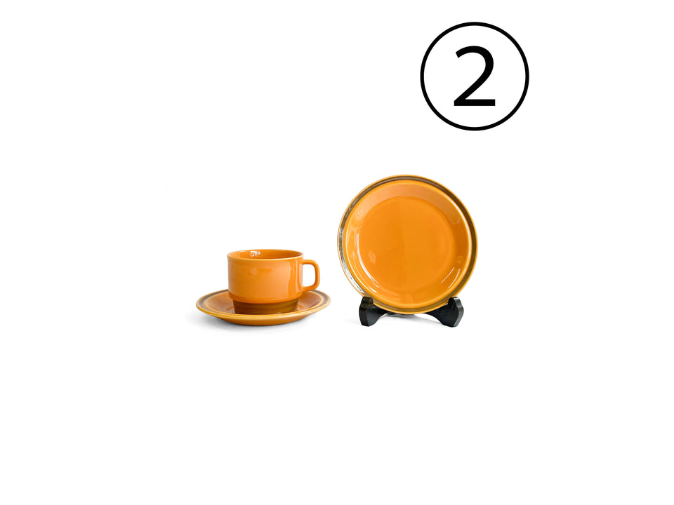 Egersund Unique Teacup and Saucer Plate Trio/エーゲルスン ユニーク ティーカップ&ソーサー プレート トリオ ノルウェーヴィンテージ 北欧食器
