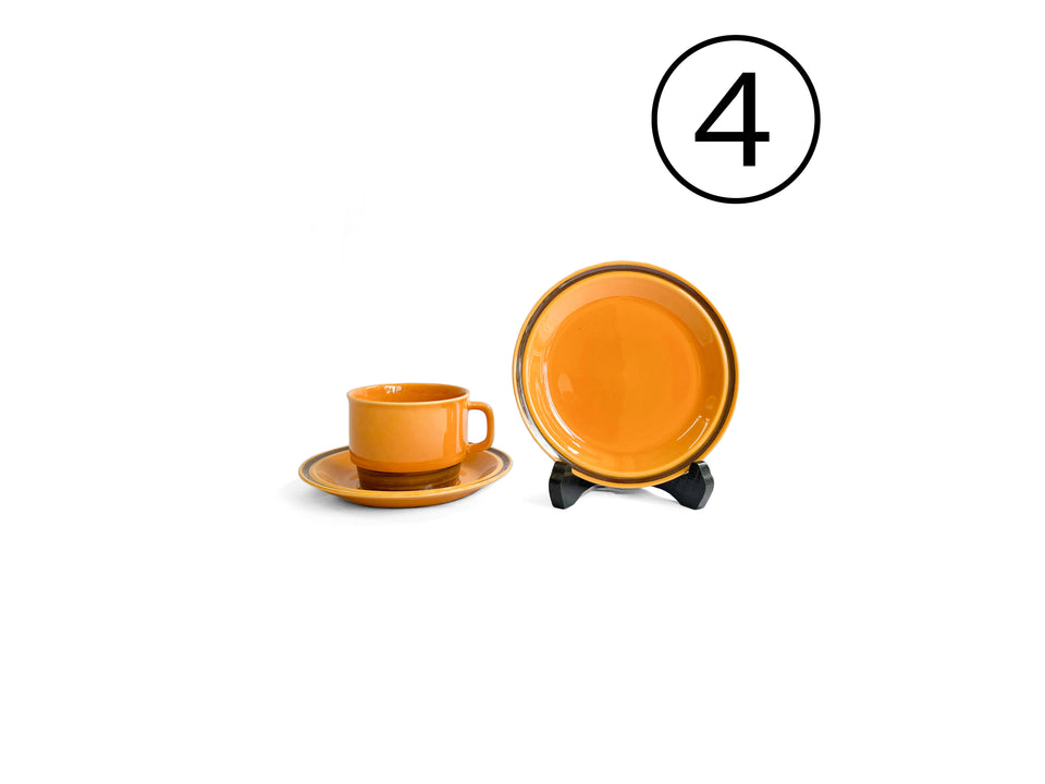 Egersund Unique Teacup and Saucer Plate Trio/エーゲルスン ユニーク ティーカップ&ソーサー プレート トリオ ノルウェーヴィンテージ 北欧食器