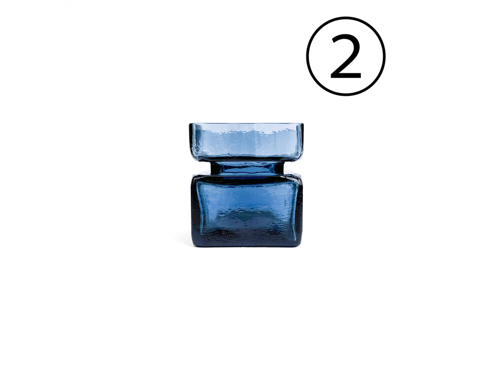 Finnish Vintage Riihimäen Lasi Pala Flower Vase/フィンランドヴィンテージ リーヒマエン・ラシ フラワーベース パラ ガラス 北欧インテリア