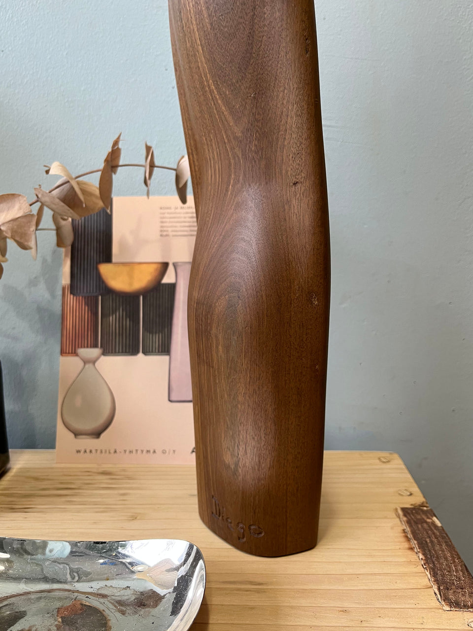 Vintage Wooden Female Sculpture/ヴィンテージ 木製彫刻 木彫り 女性像 インテリア