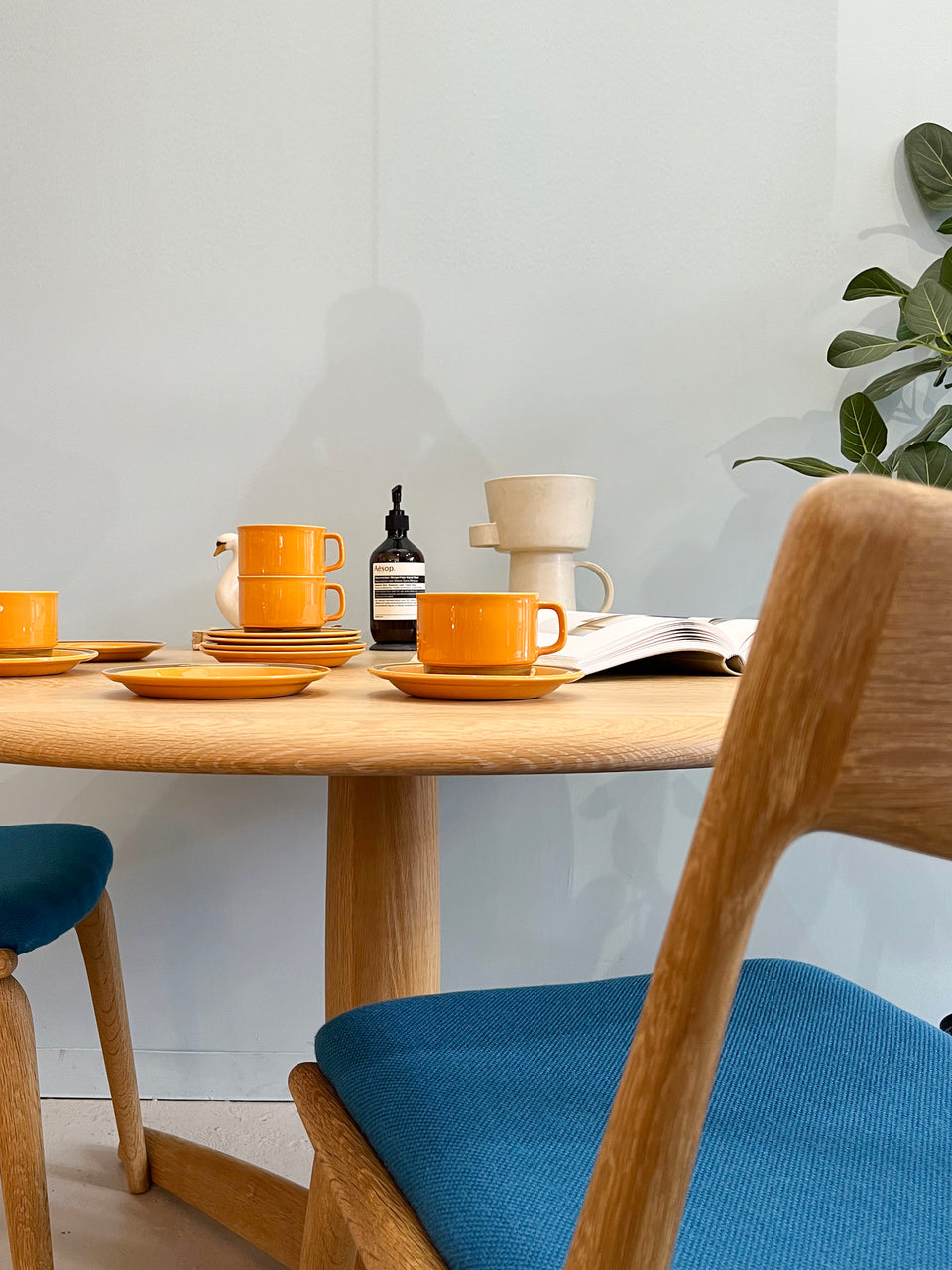 Egersund Unique Teacup and Saucer Plate Trio/エーゲルスン ユニーク ティーカップ&ソーサー プレート トリオ ノルウェーヴィンテージ 北欧食器