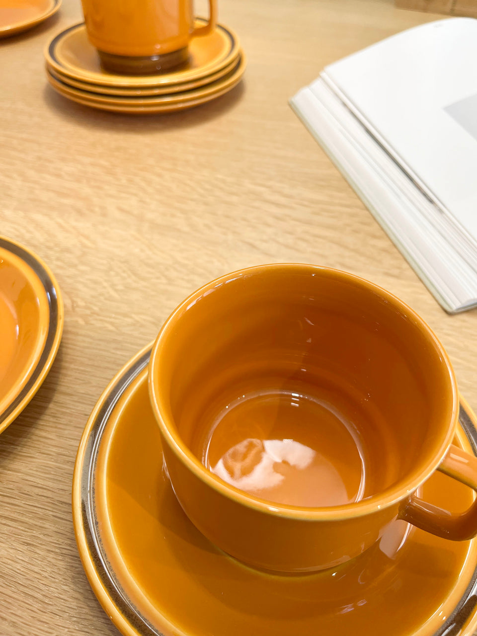 Egersund Unique Teacup and Saucer Plate Trio/エーゲルスン ユニーク ティーカップ&ソーサー プレート トリオ ノルウェーヴィンテージ 北欧食器