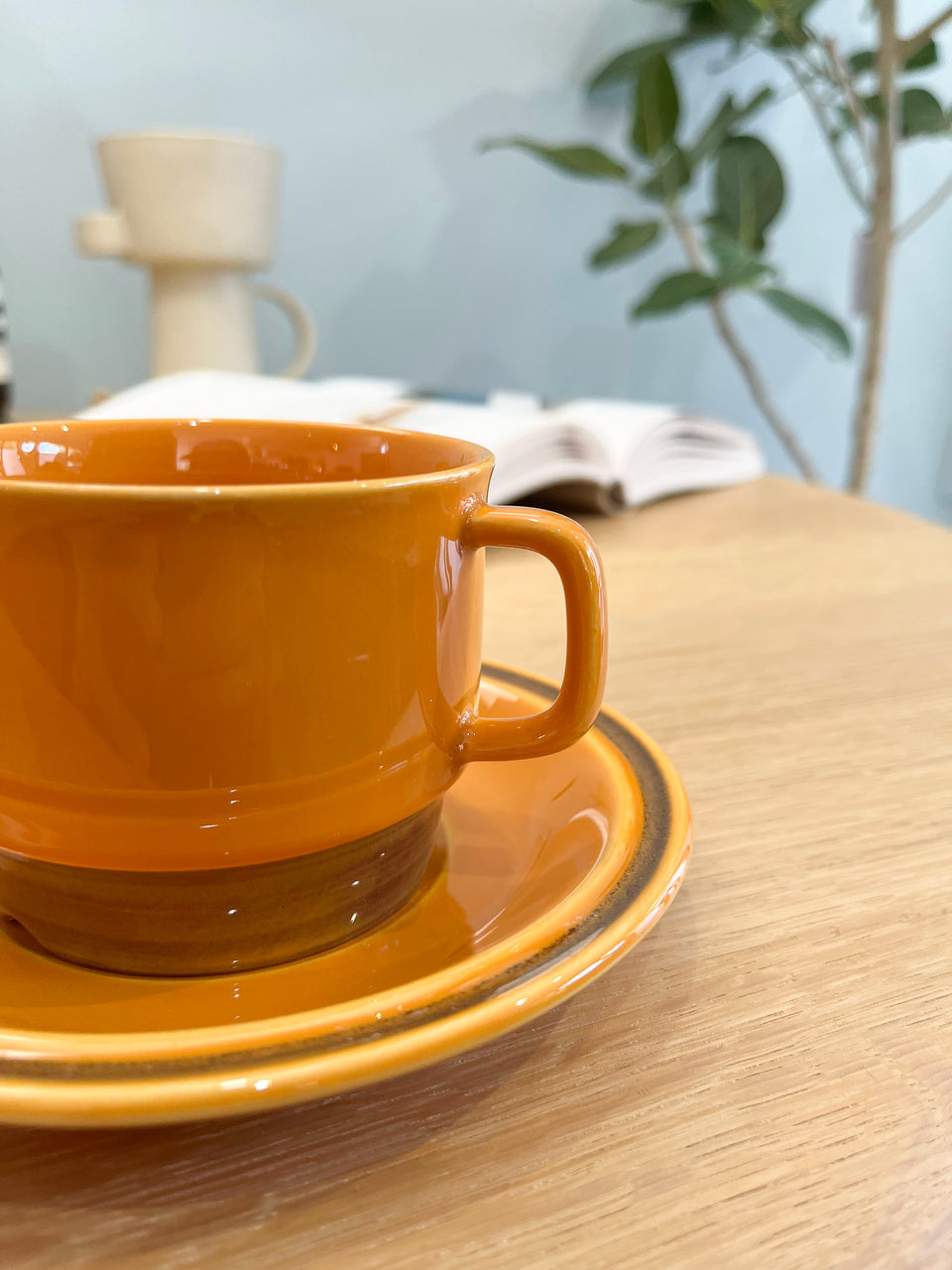Egersund Unique Teacup and Saucer Plate Trio/エーゲルスン ユニーク ティーカップ&ソーサー プレート トリオ ノルウェーヴィンテージ 北欧食器